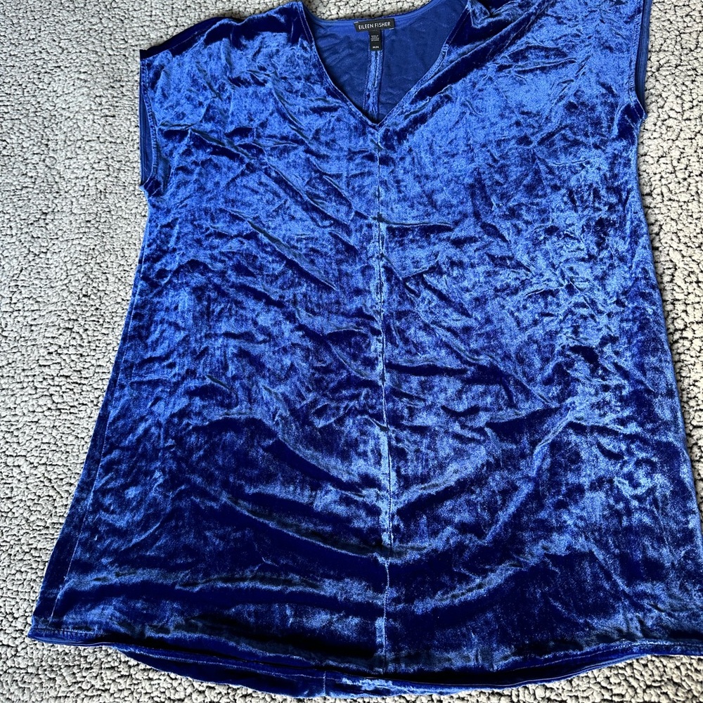 Eileen Fisher Blue Relaxed Blouse